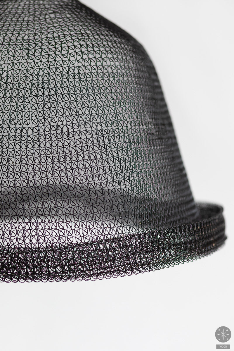 Braided stainless steel lampshade