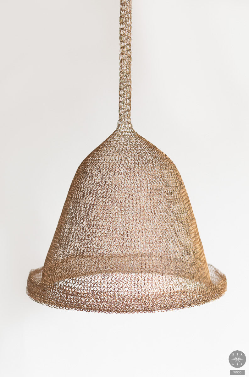 Braided stainless steel lampshade