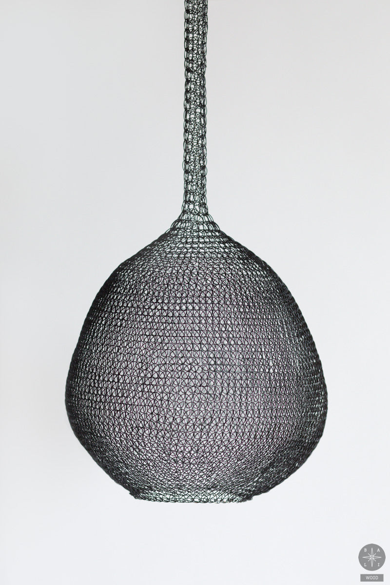 Braided stainless steel lampshade