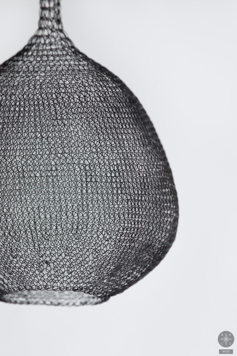 Braided stainless steel lampshade