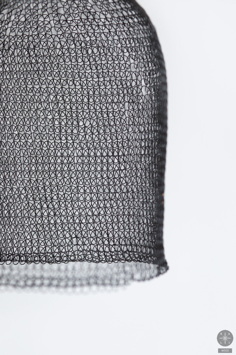 Braided stainless steel lampshade