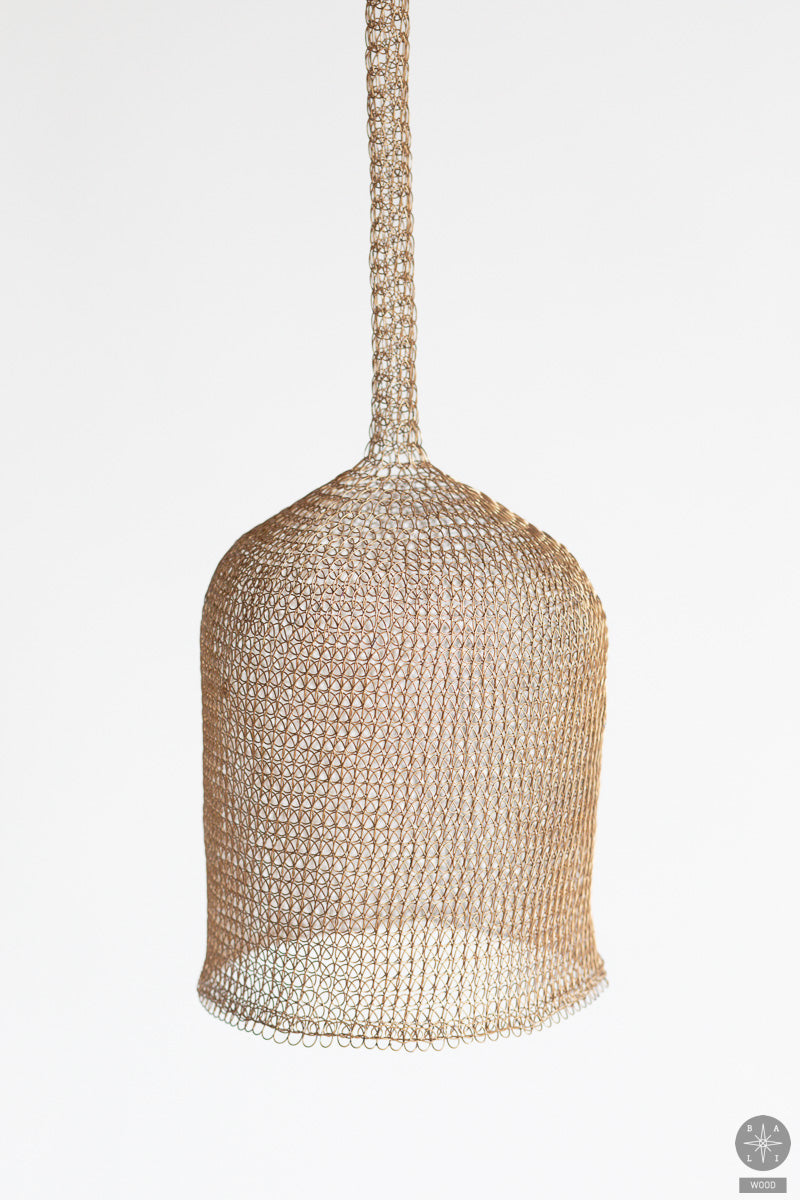 Braided stainless steel lampshade