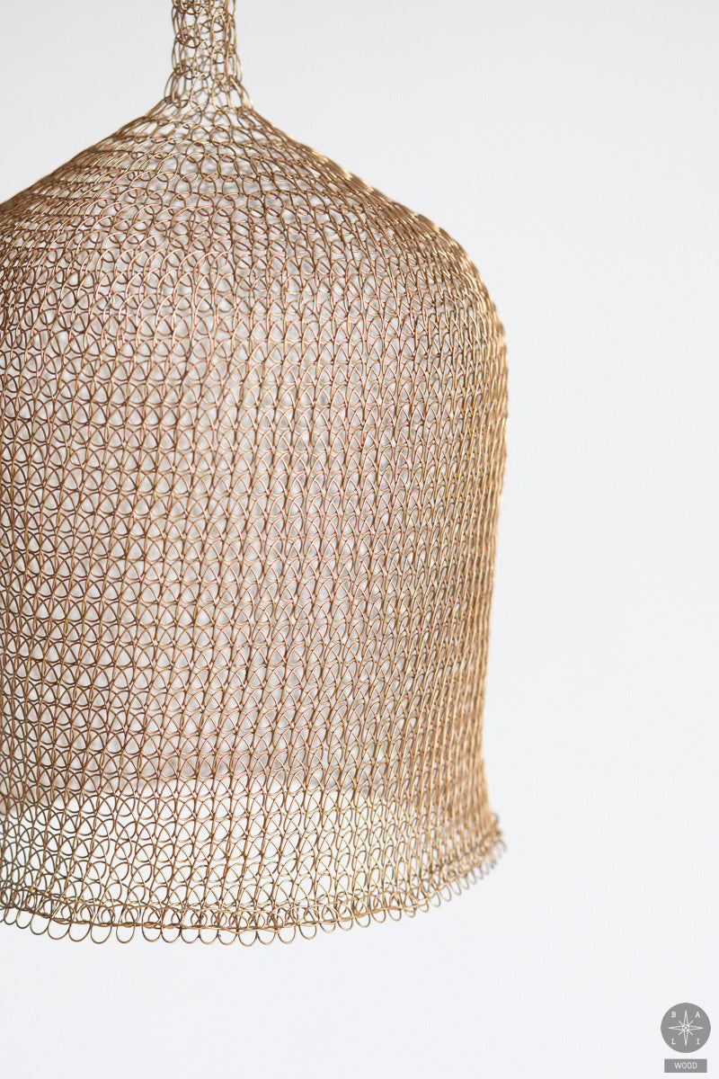 Braided stainless steel lampshade