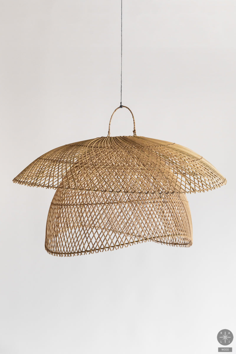Rattan lampshade