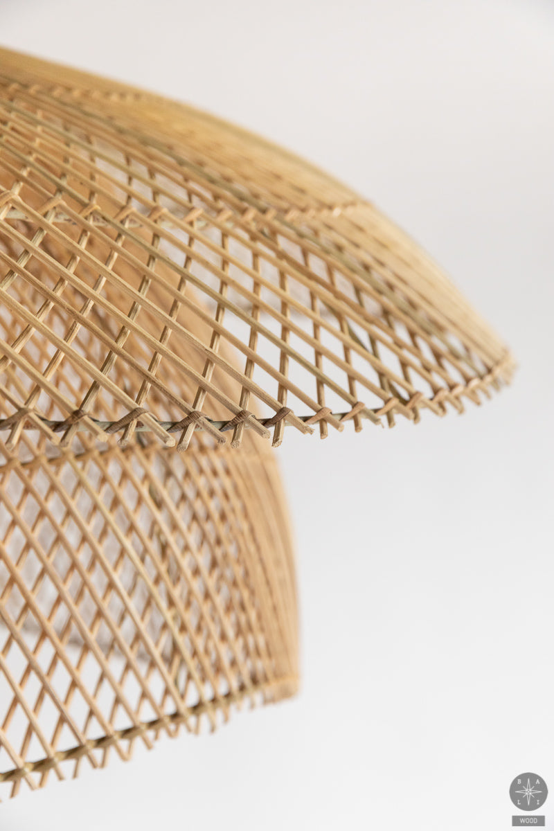 Rattan lampshade