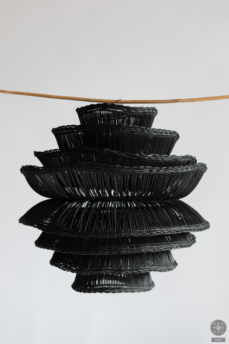 Rattan lampshade