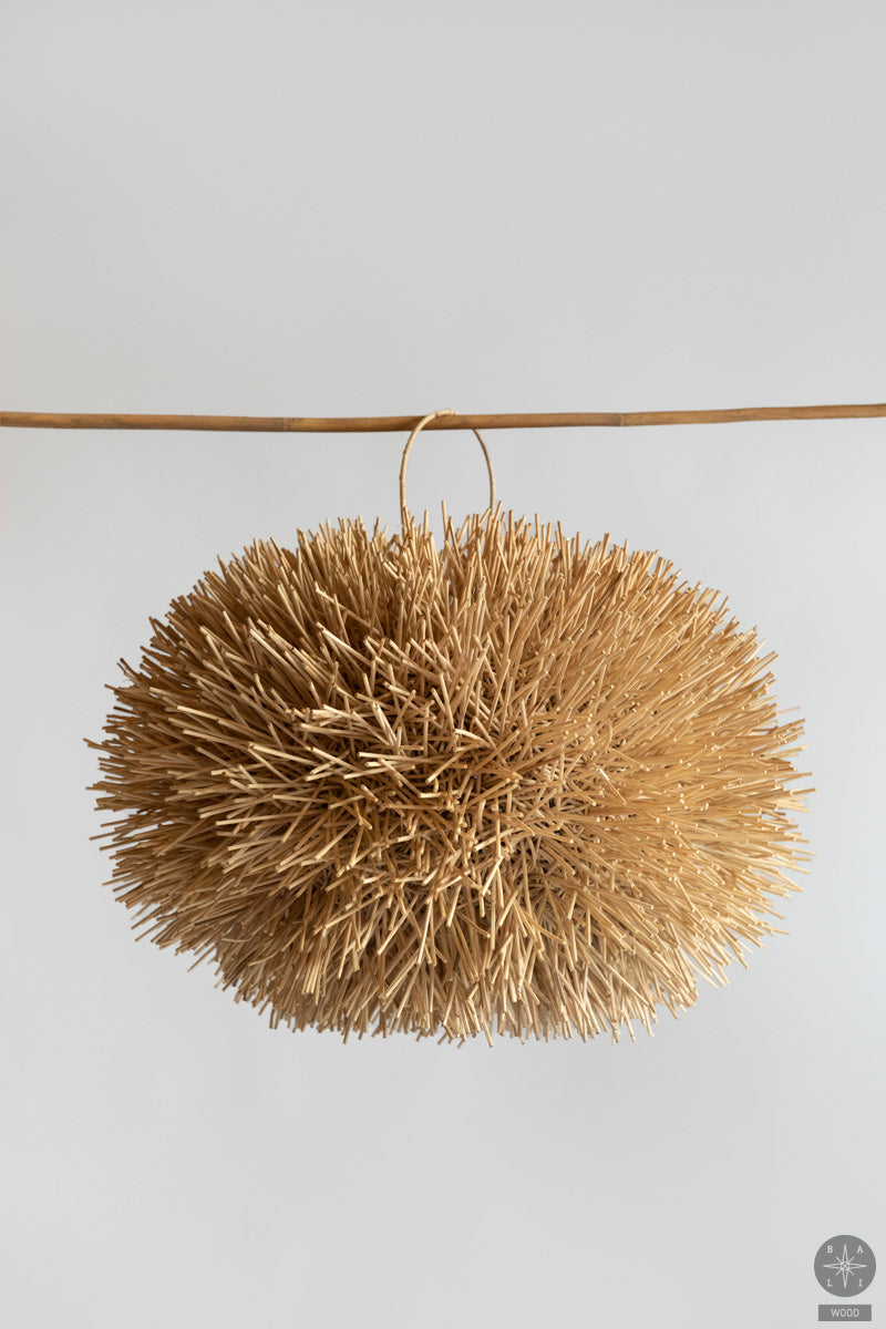 Rattan lampshade