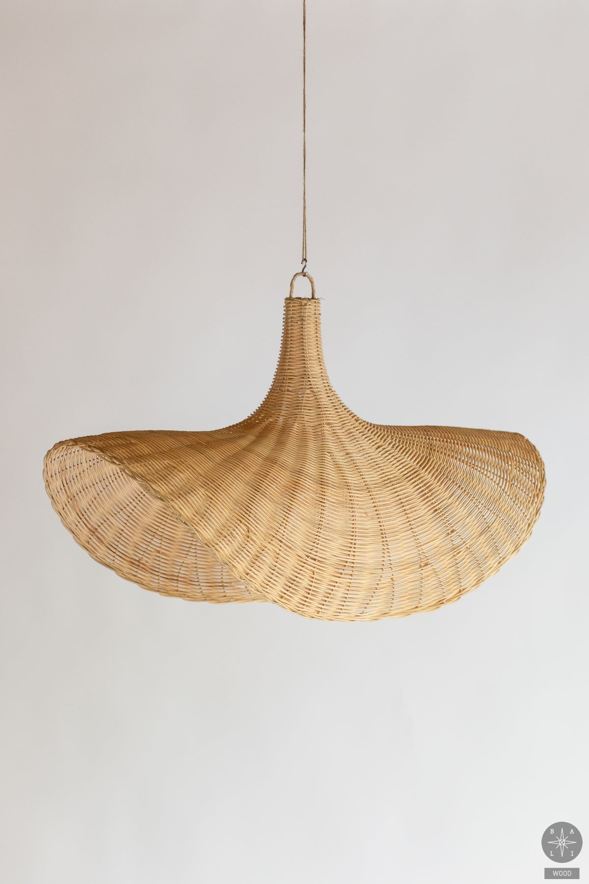 Rattan lampshade