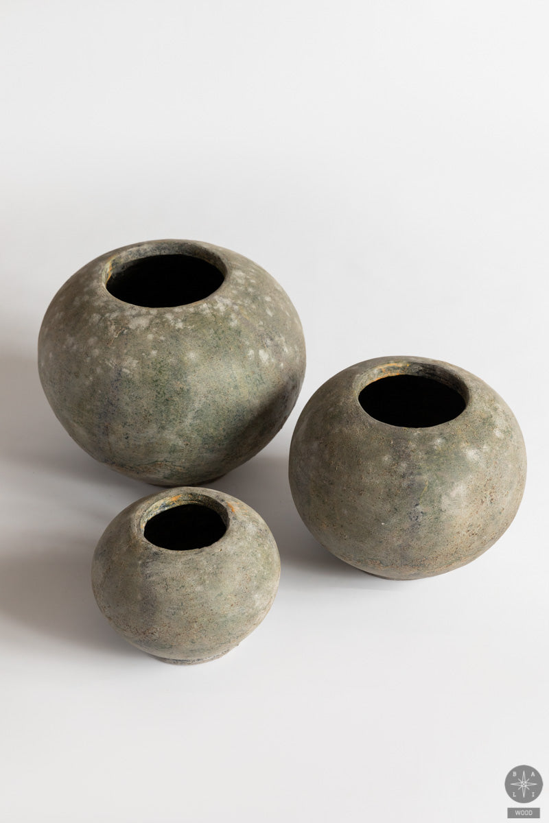 Decorative terracotta vase