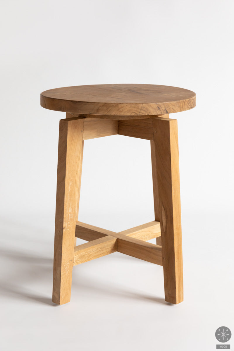 Teak wood stool