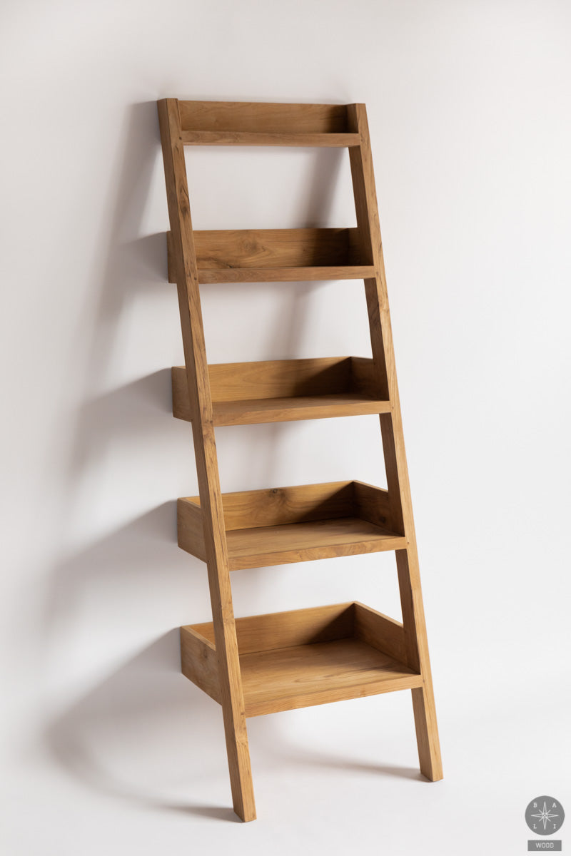 Teak wood floating shelf