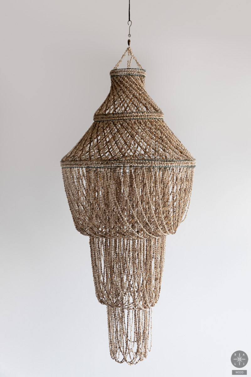 Chandelier made of shells