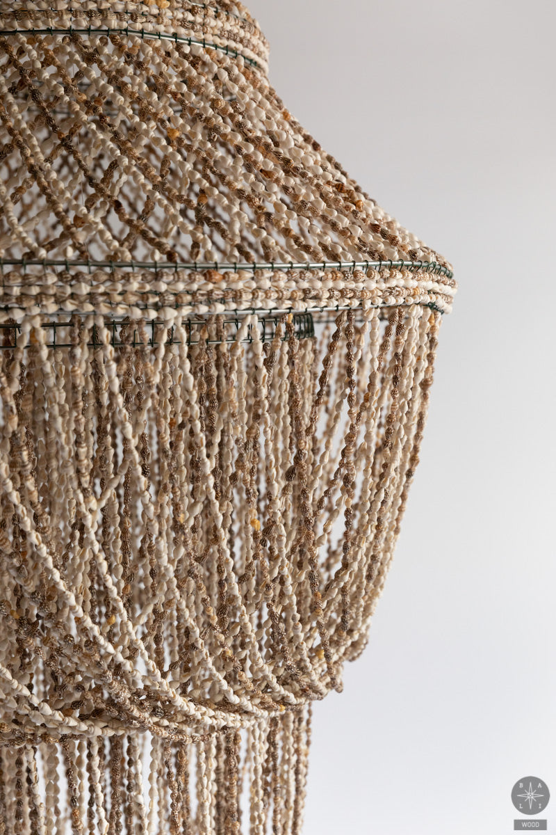 Chandelier made of shells