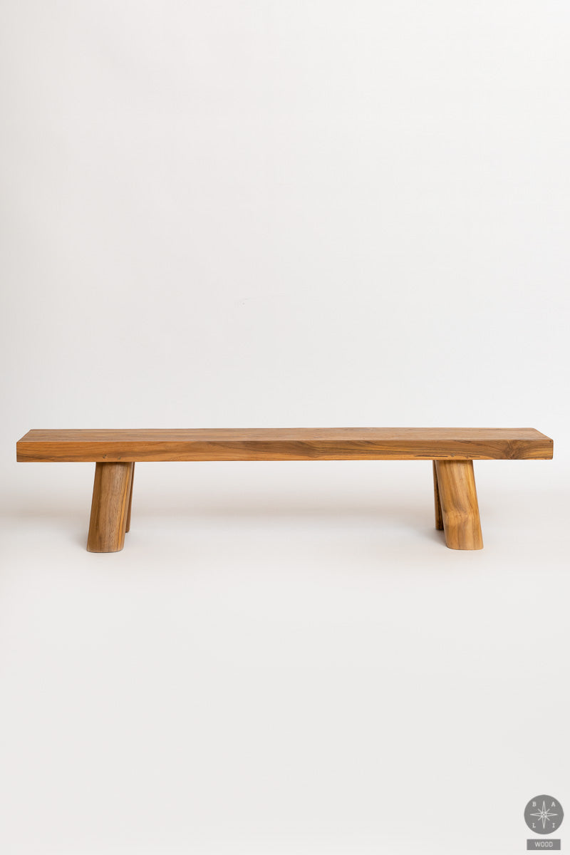 Low teakwood bench
