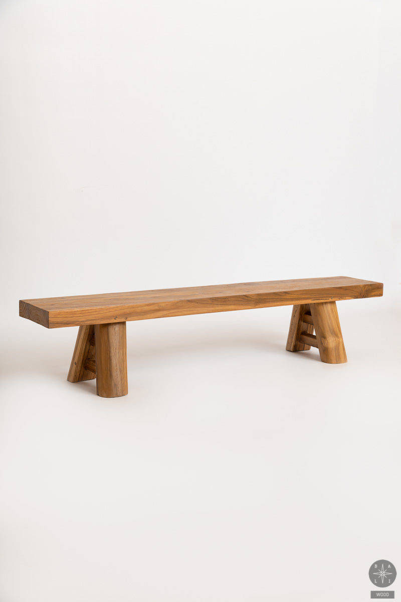 Low teakwood bench