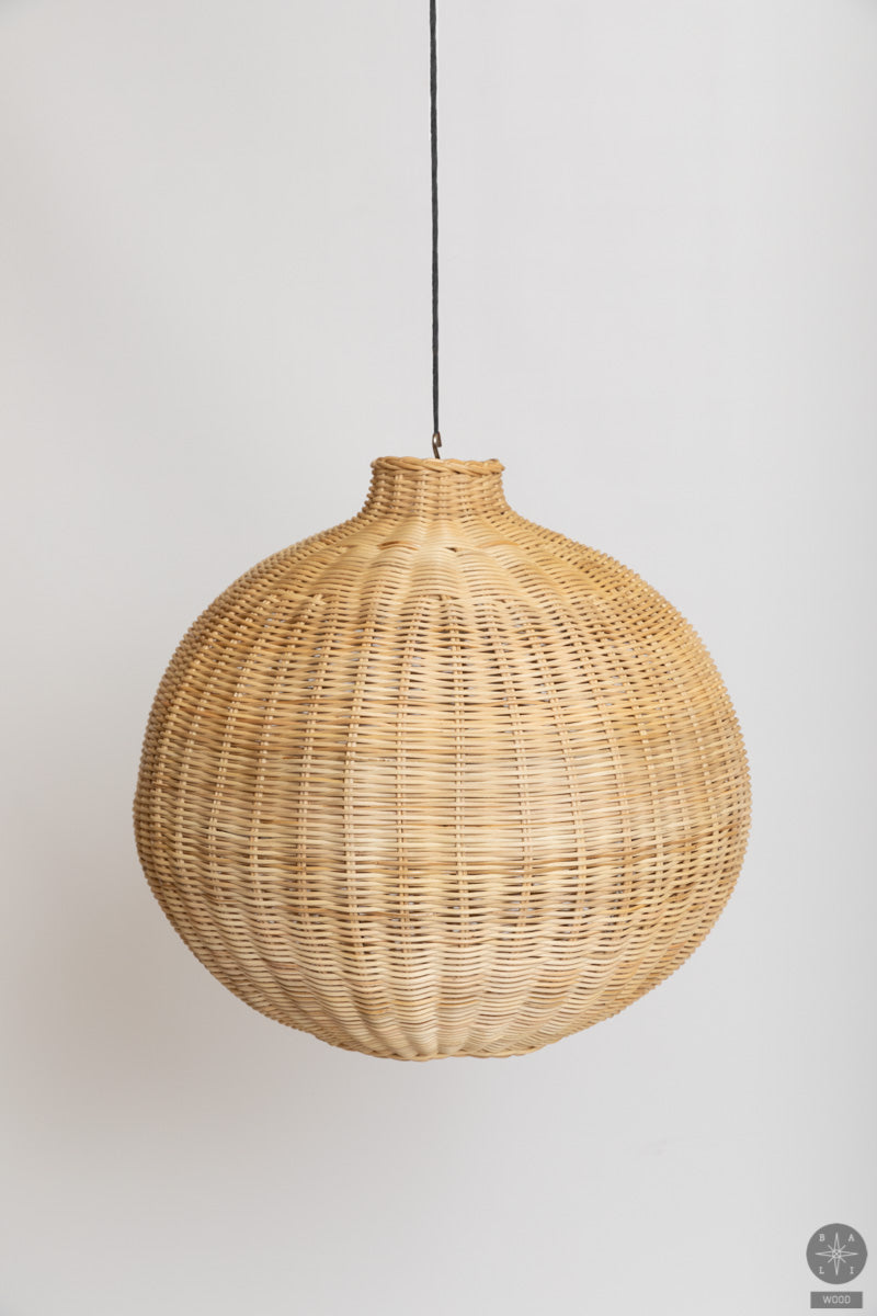 Rattan lampshade
