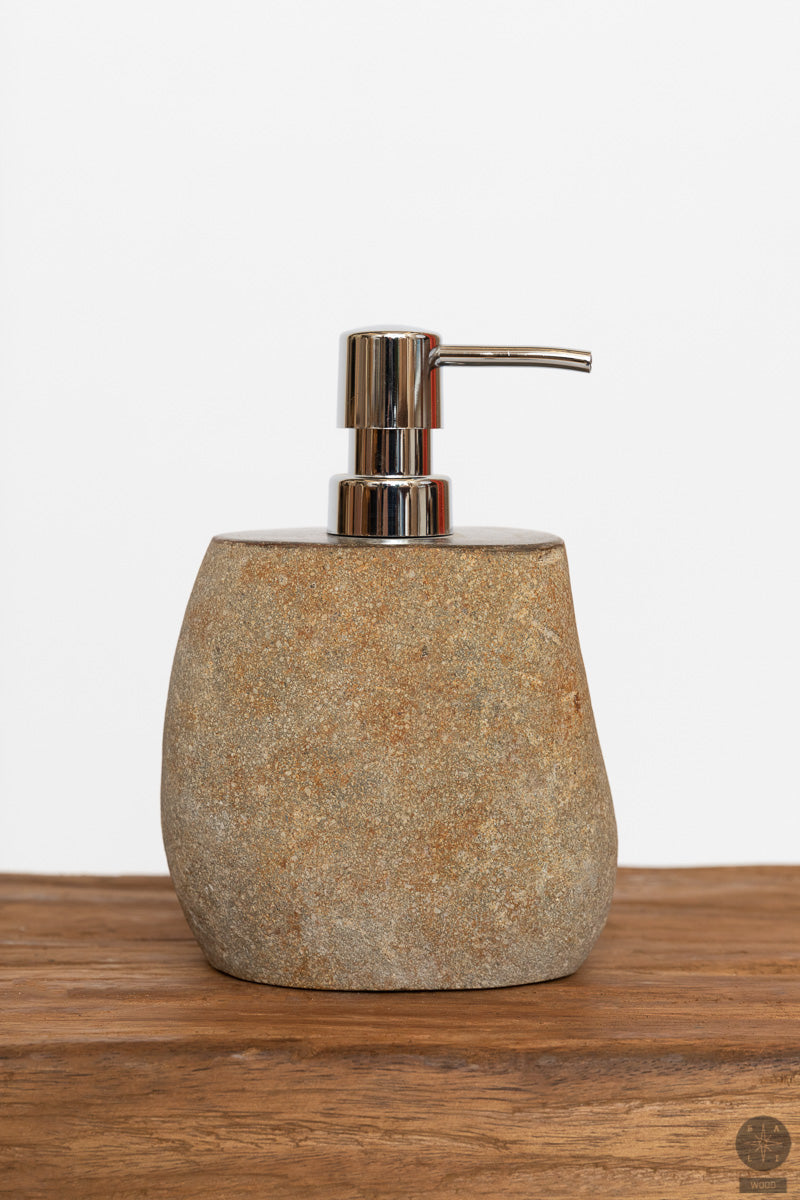 Liquid soap dispenser made of stone