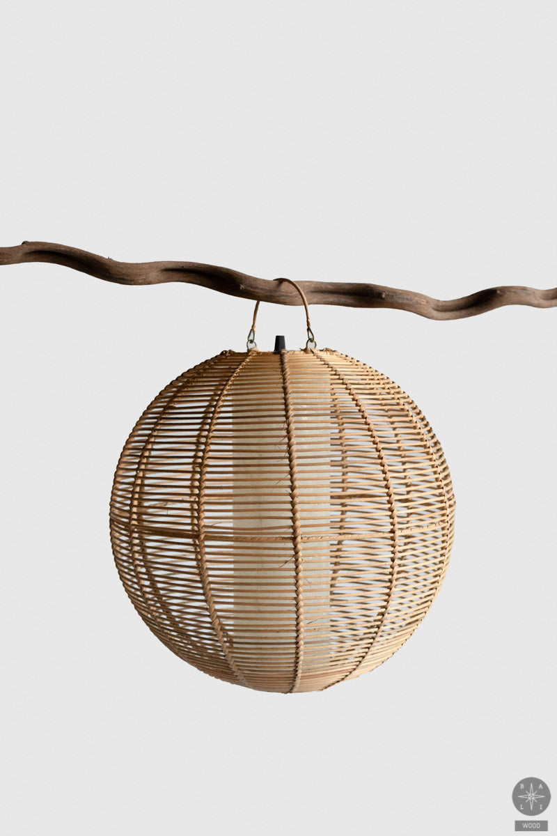 Rattan lampshade