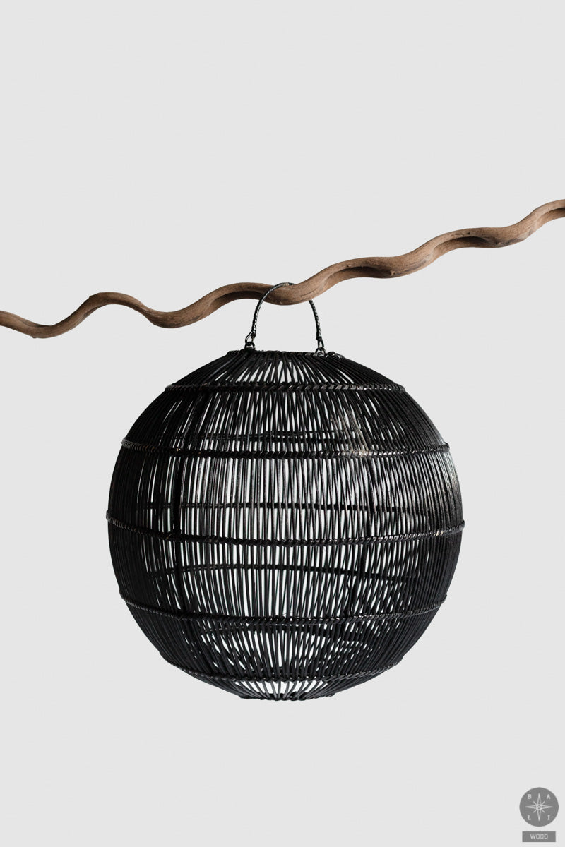 Rattan lampshade