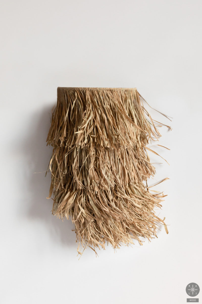 Seagrass wall lamp shade