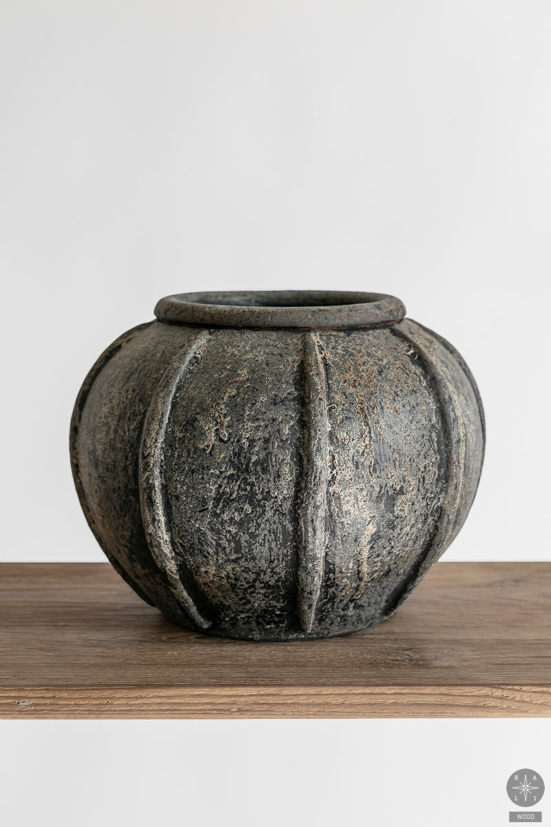 Decorative terracotta vase