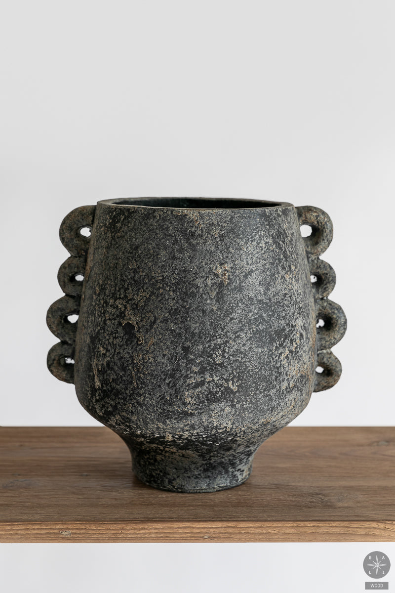 Decorative terracotta vase