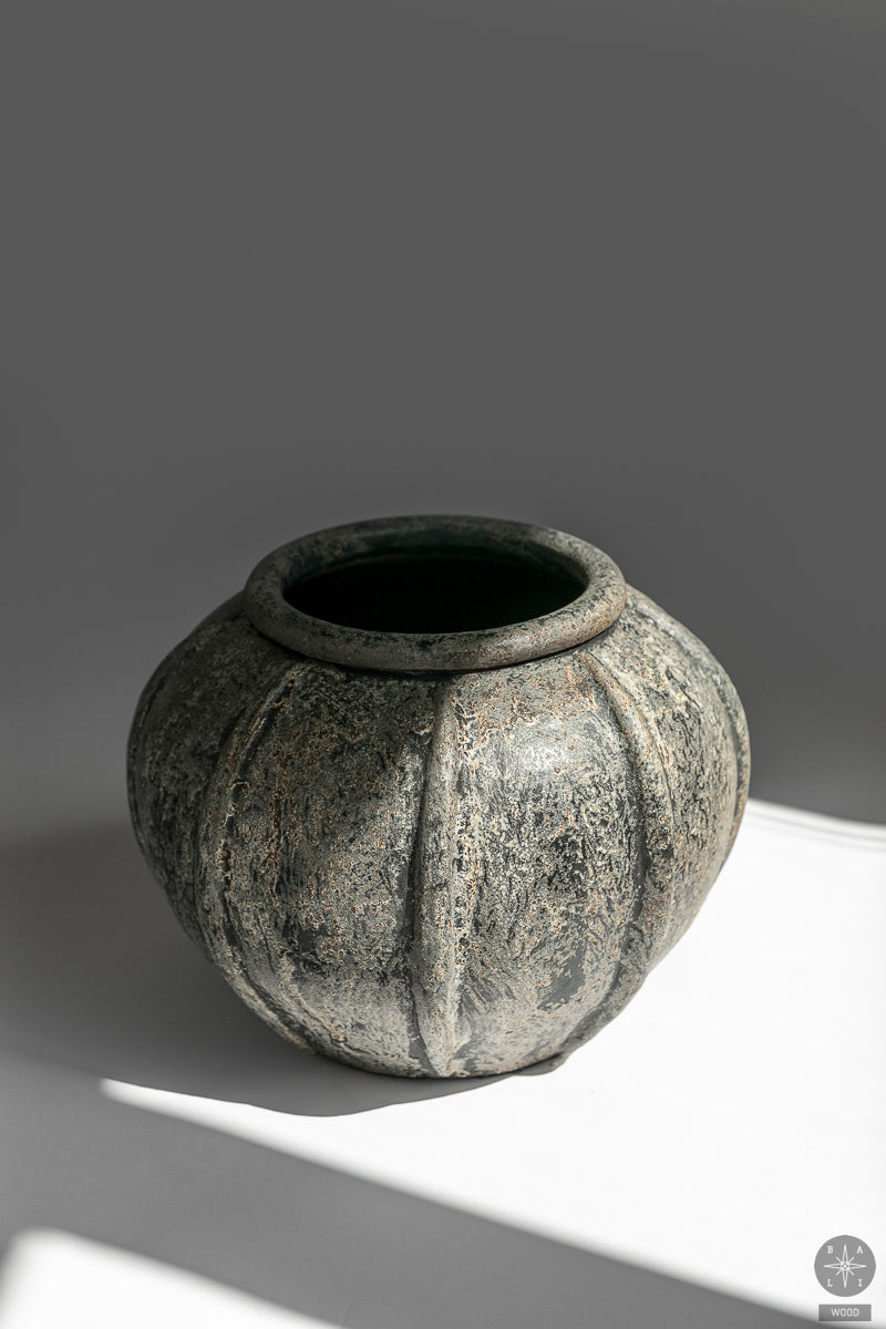 Decorative terracotta vase