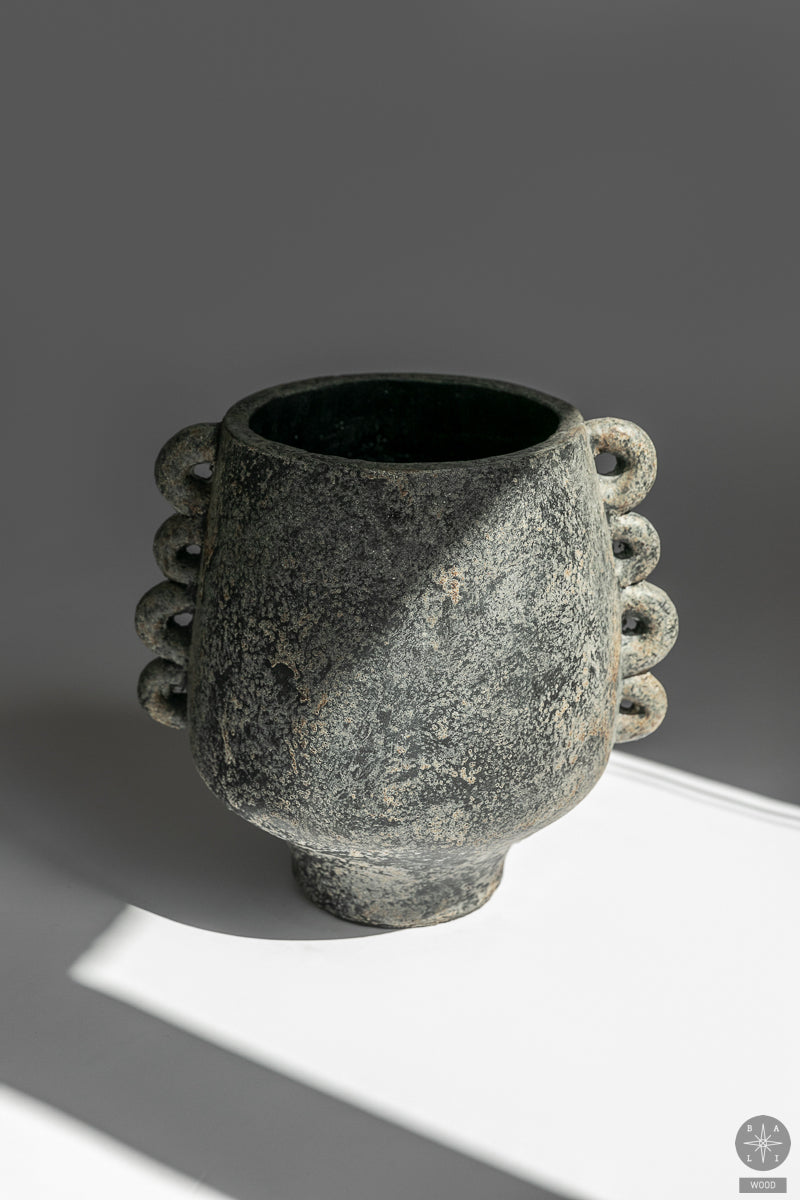 Decorative terracotta vase