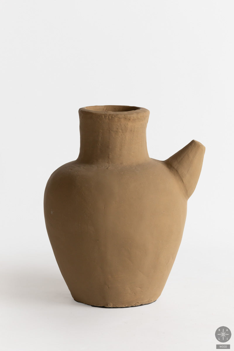 Decorative terracotta vase