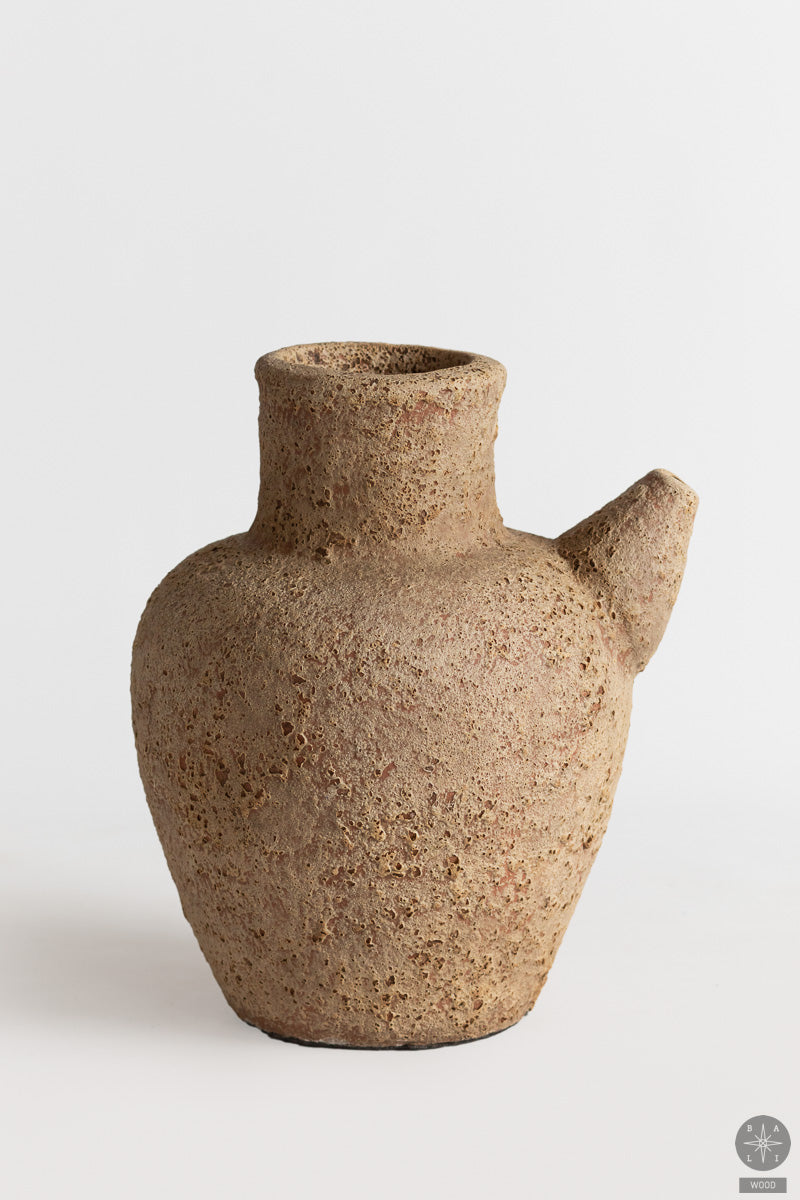 Decorative terracotta vase