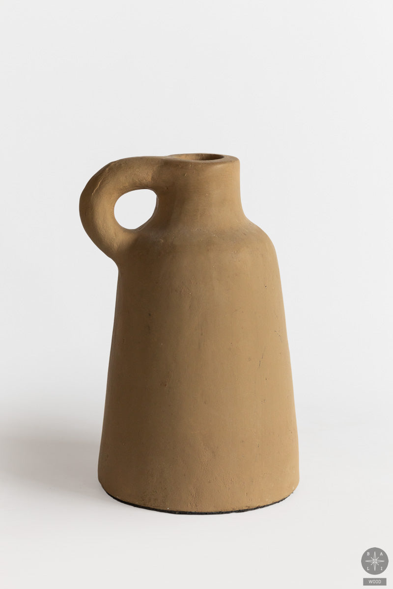 Decorative terracotta vase