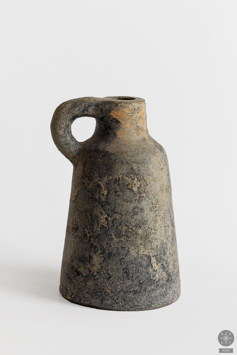 Decorative terracotta vase