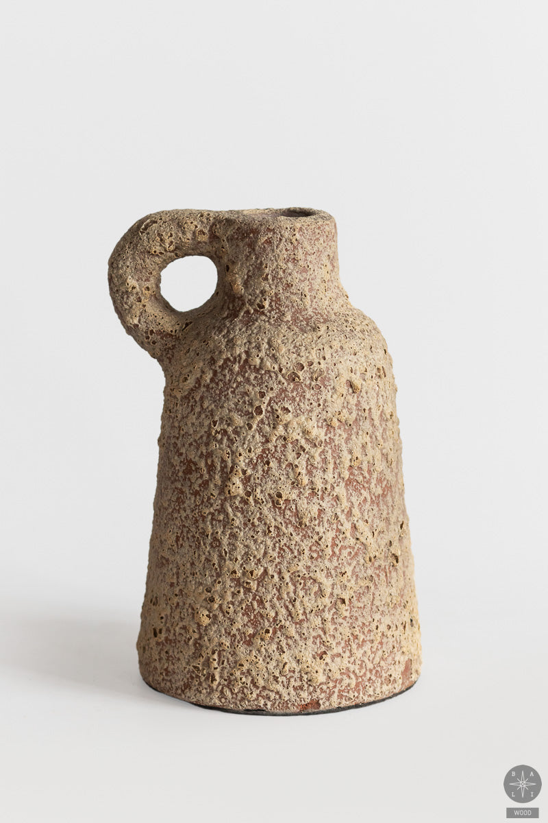 Decorative terracotta vase