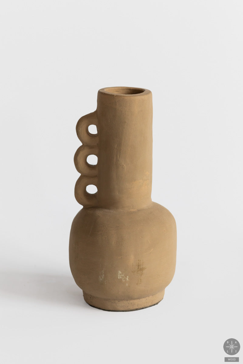 Decorative terracotta vase
