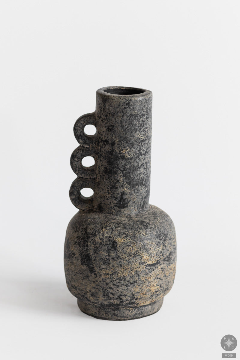 Decorative terracotta vase