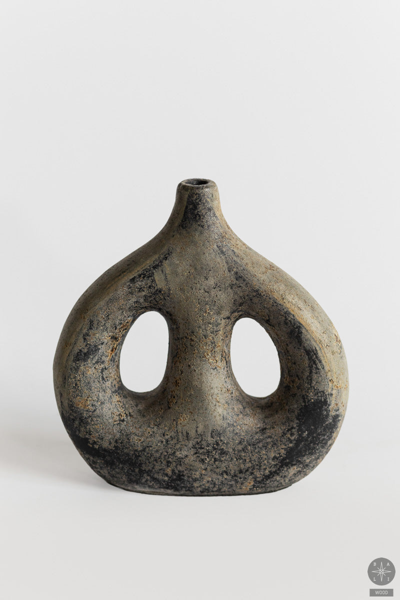 Decorative terracotta vase