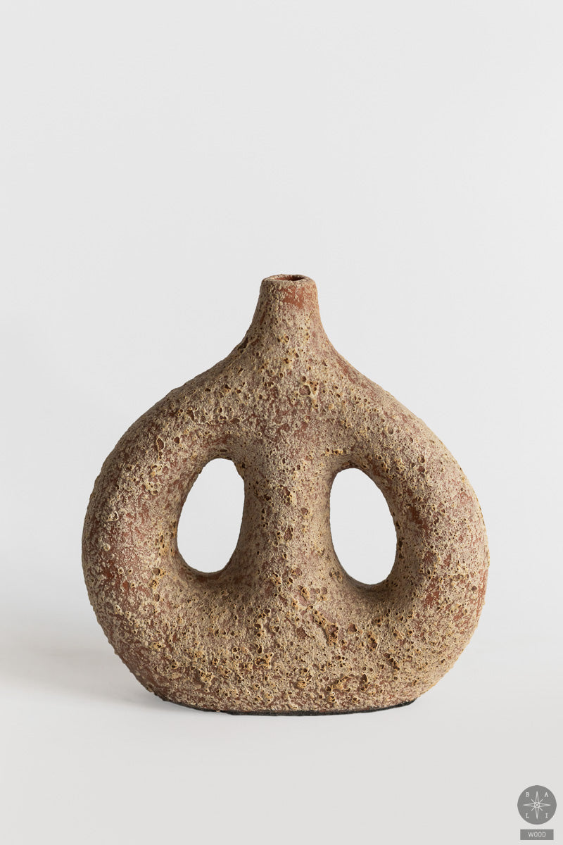 Decorative terracotta vase