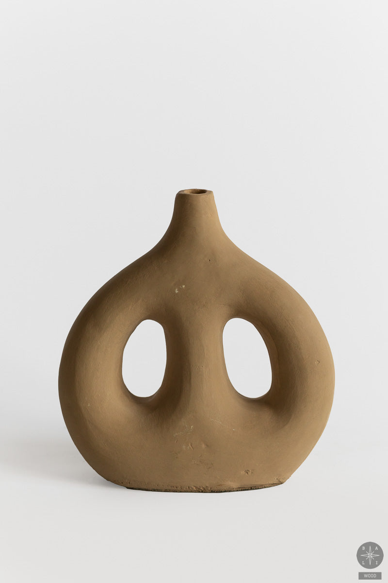 Decorative terracotta vase