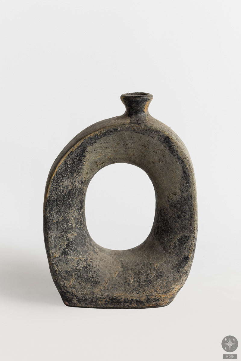 Decorative terracotta vase