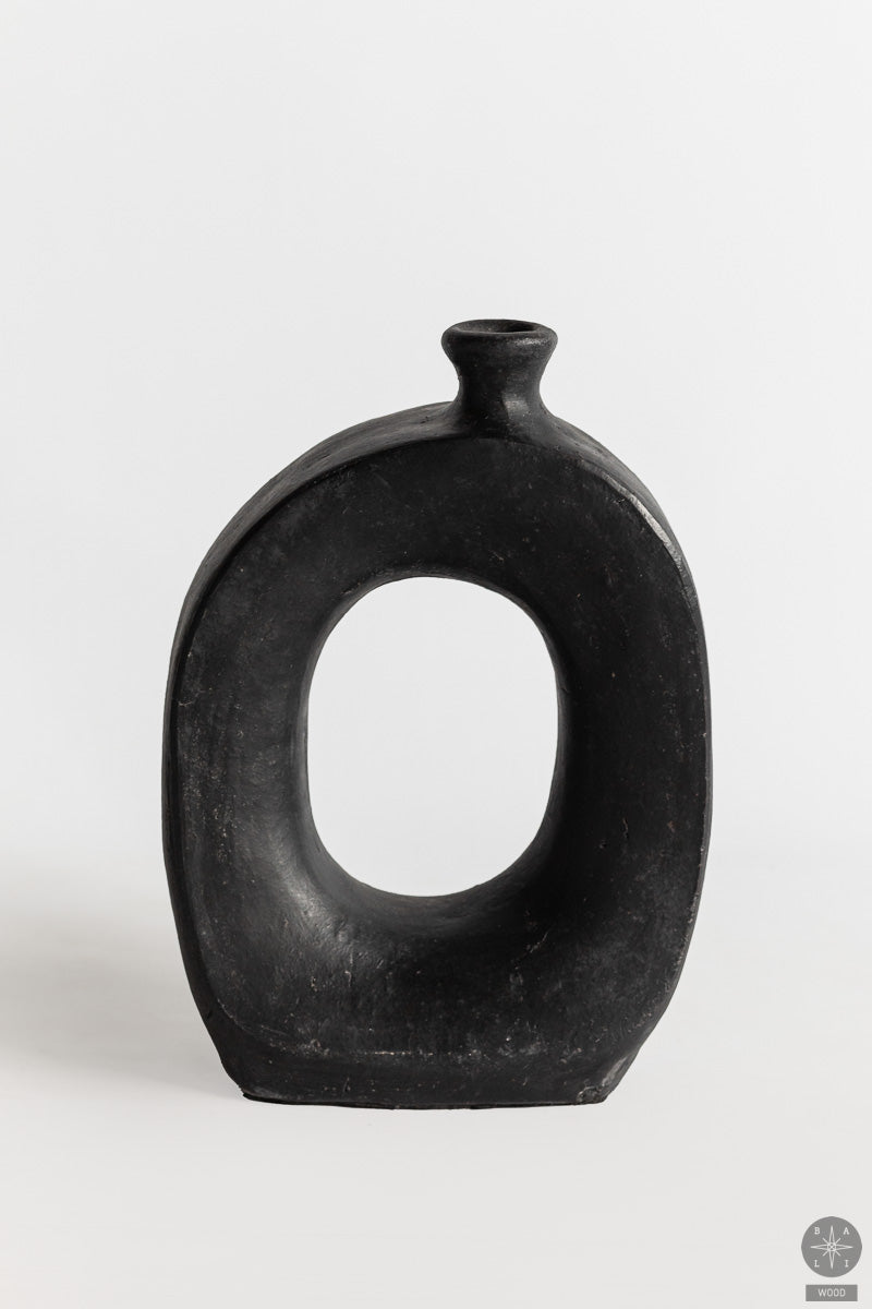 Decorative terracotta vase