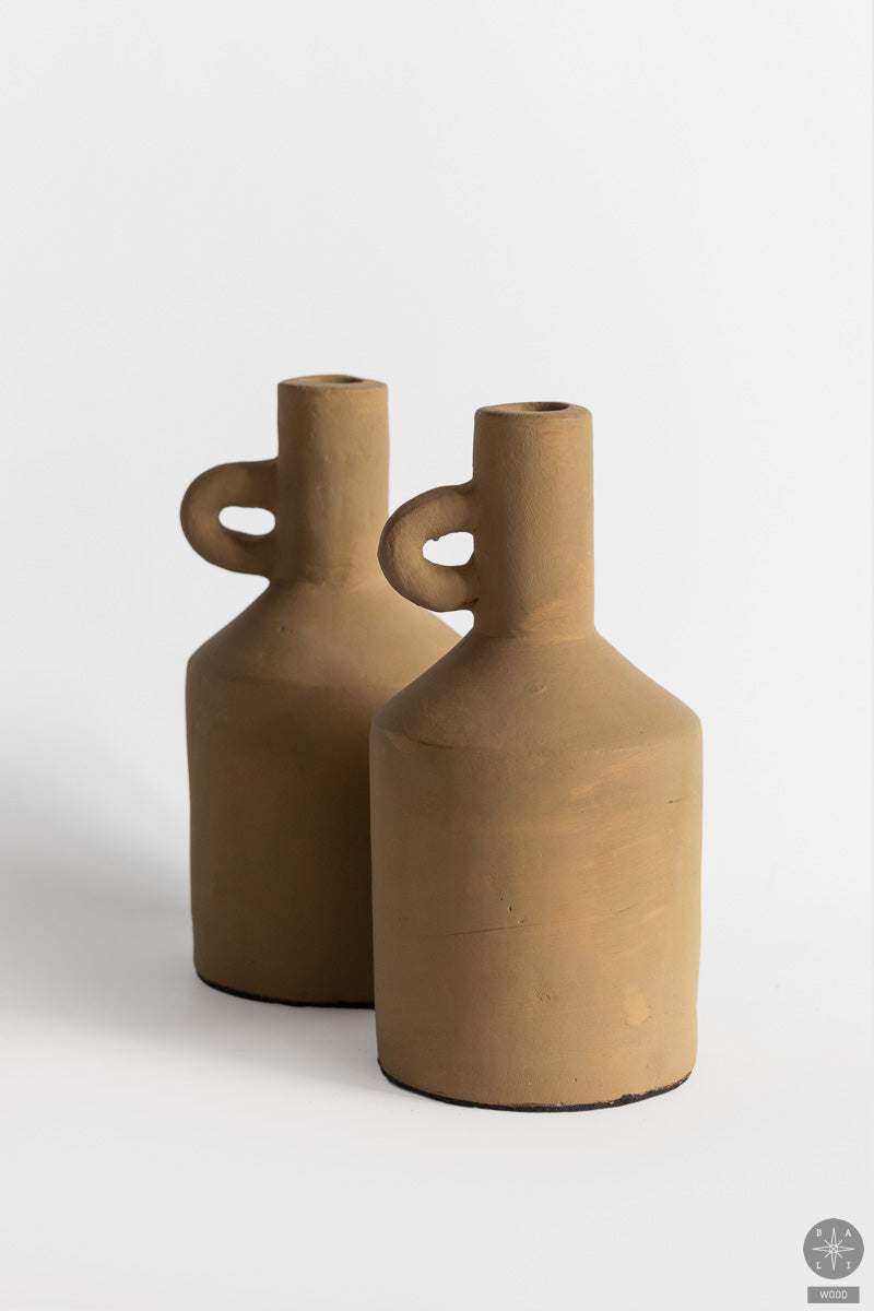 Decorative terracotta vase