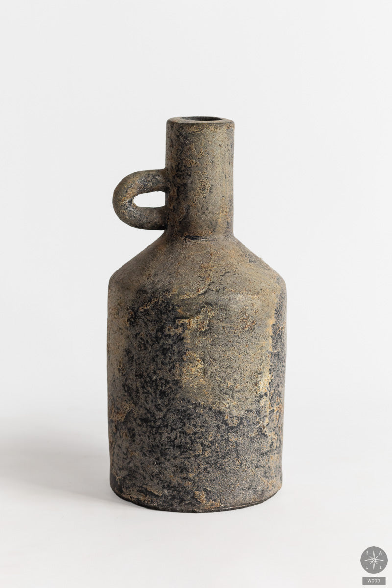 Decorative terracotta vase