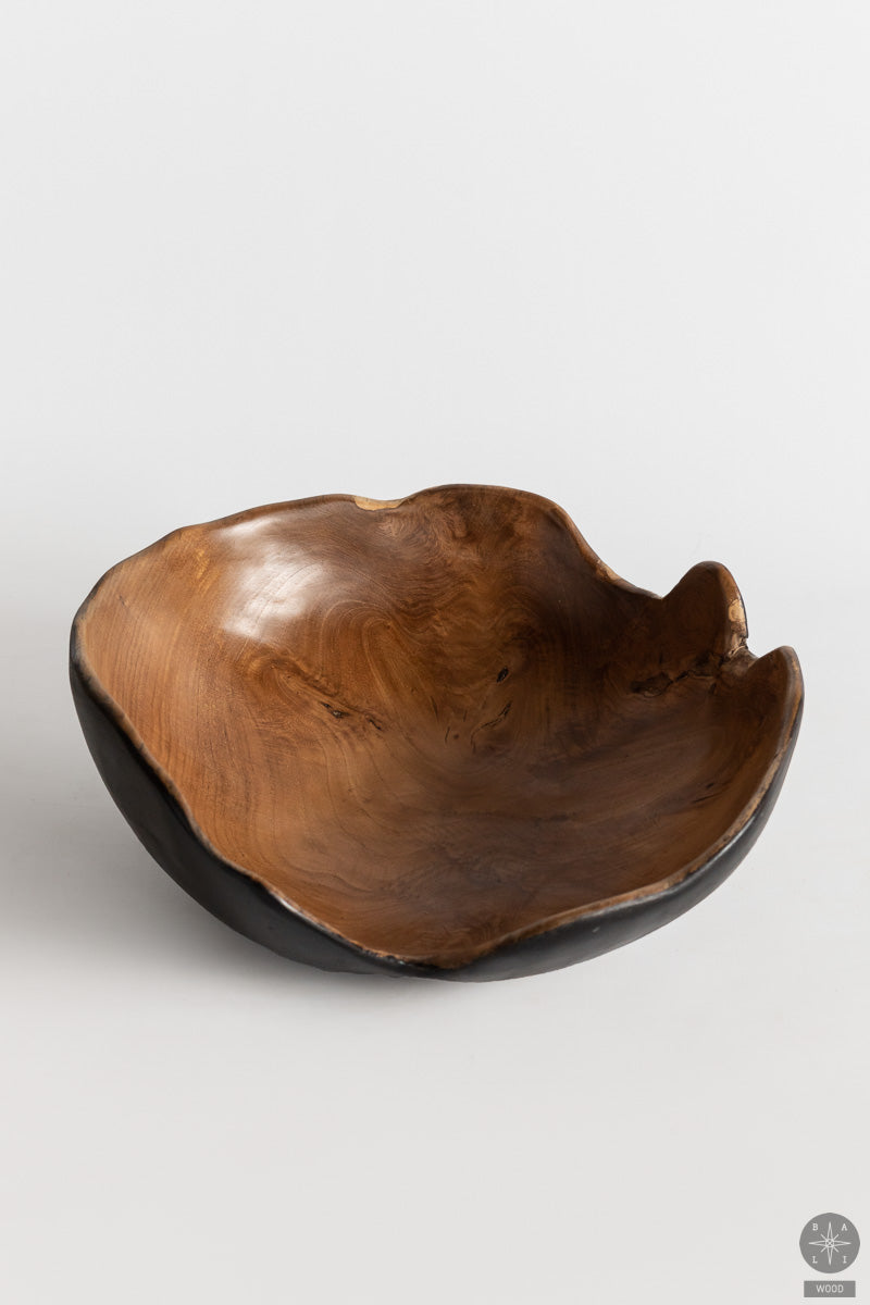 Teak wood bowl