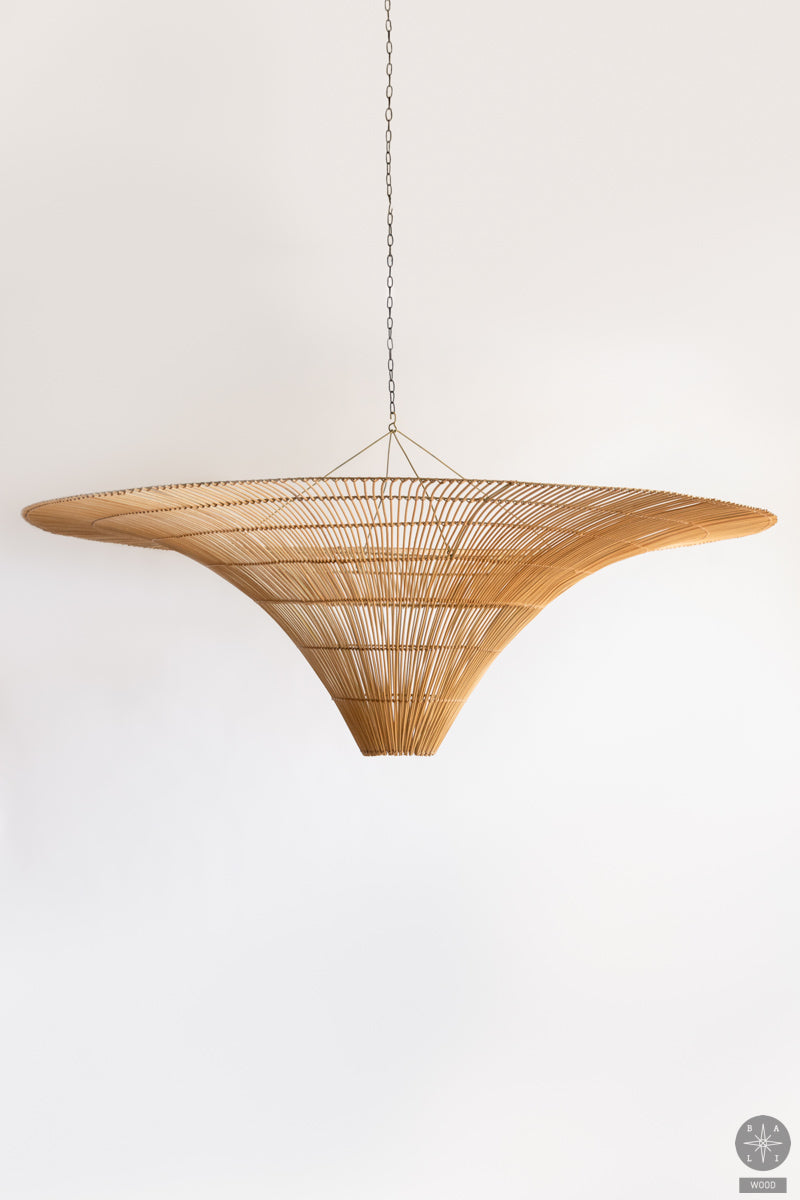 Rattan lampshade