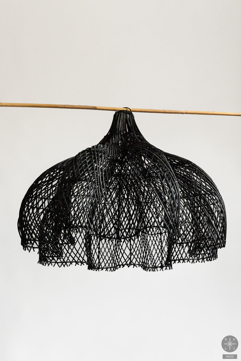 Rattan lampshade