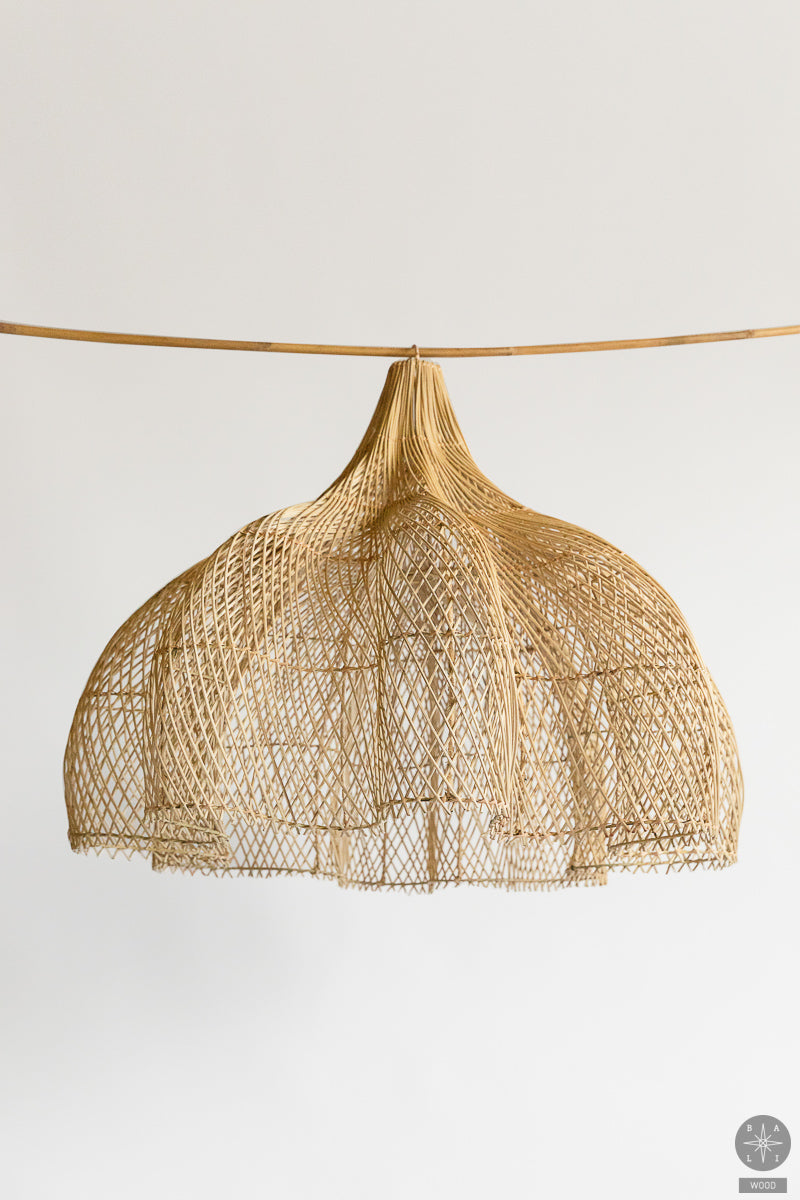 Rattan lampshade