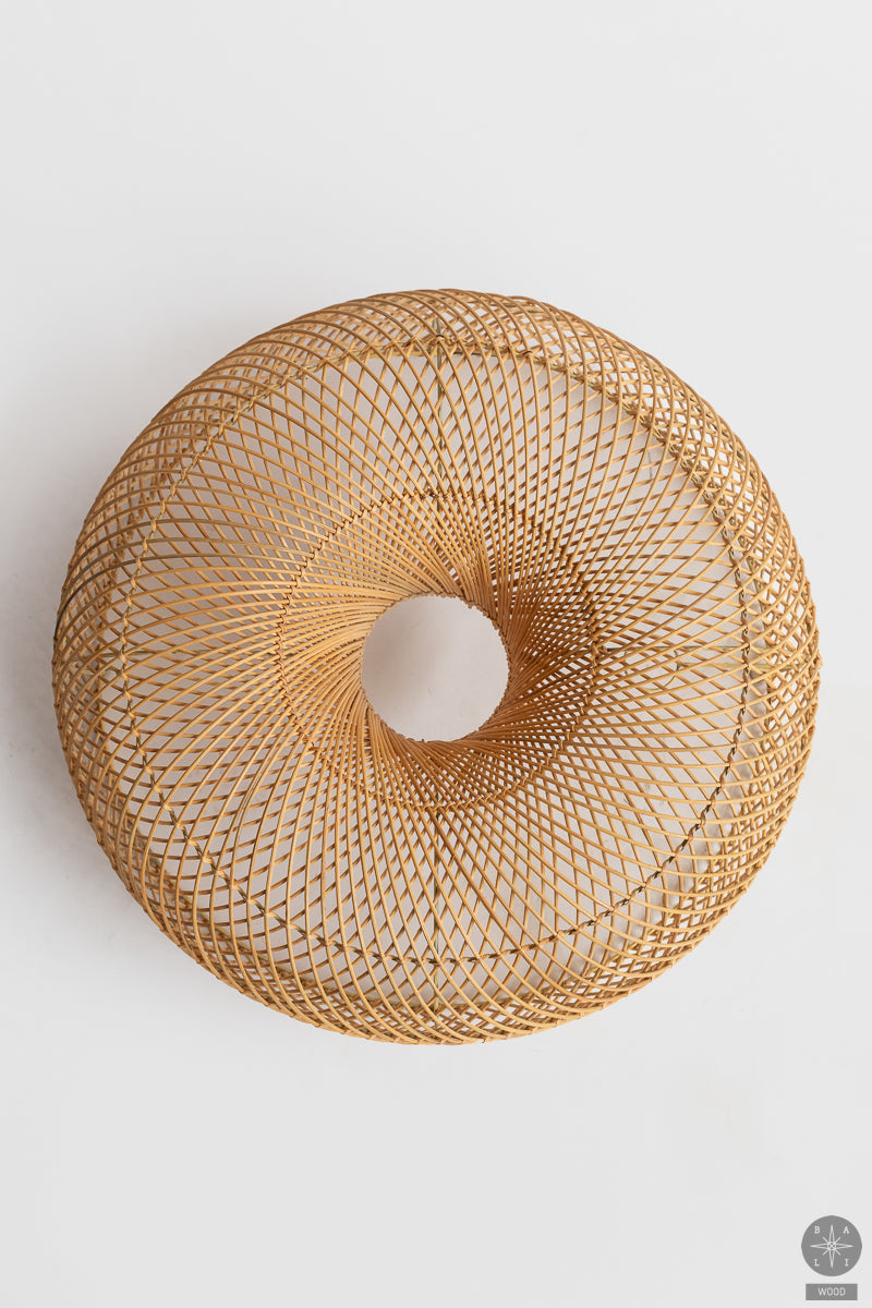 Rattan wall lamp shade