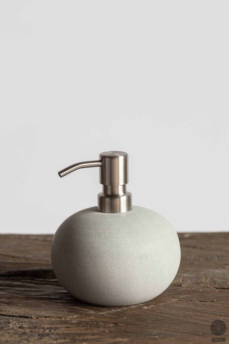 Liquid soap dispenser made of stone