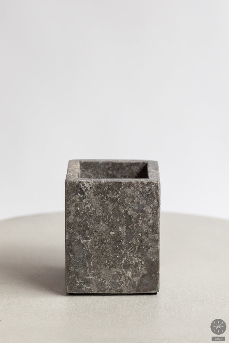 Marble toothbrush holder