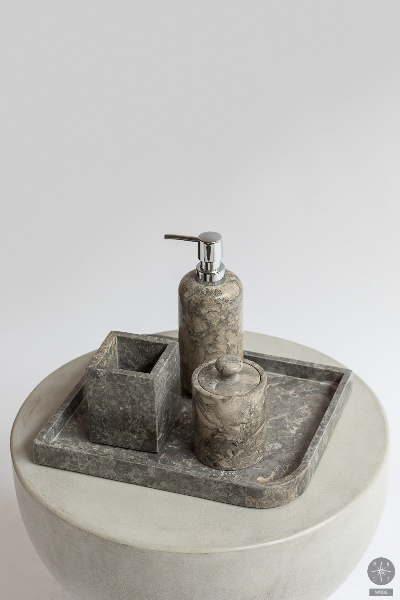 Marble toothbrush holder